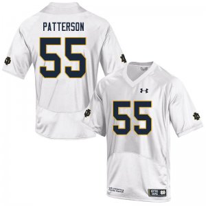 Notre Dame Fighting Irish Men's Jarrett Patterson #55 White Under Armour Authentic Stitched College NCAA Football Jersey DVB5399ZO